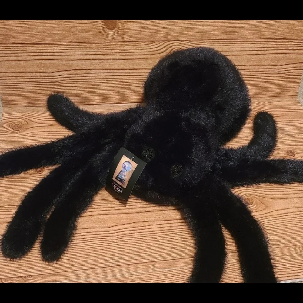 Cynthia Rowley Plush Black Spider Sequin Eye Halloween Stuffed Animal Pi… - Picture 2 of 5